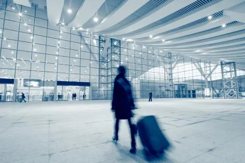 Passengers motion blur Stock Photos