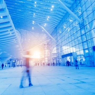 Passengers motion blur Stock Photos