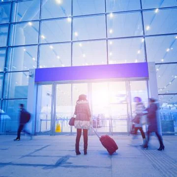 Passengers motion blur Stock Photos
