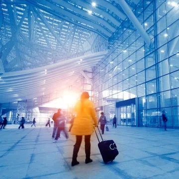 Passengers motion blur Stock Photos