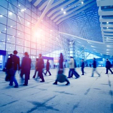 Passengers motion blur Stock Photos