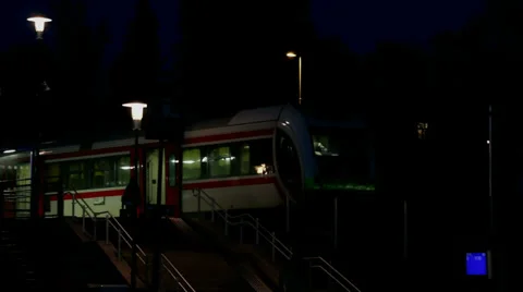 Passengers of nightly train Stock Footage 38005793