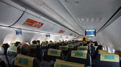 Passengers of Pegasus Airlines‎ enjoy Stock Video Pond5