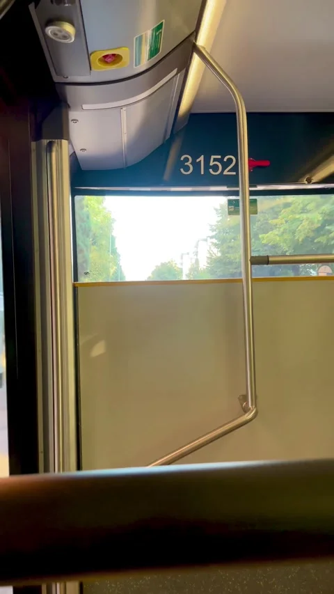 A passenger's perspective offers an intriguing look inside a public transport Stock Footage 316839852