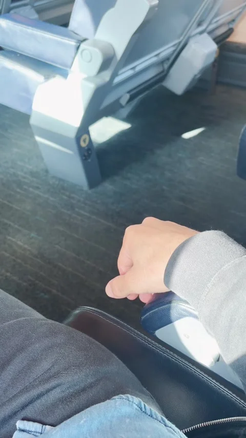 Passenger's point of view sitting on a moving train near the window Stock Footage 346557102