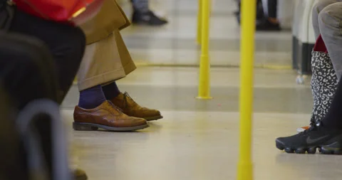 Passengers subway underground Stock Footage 134724507