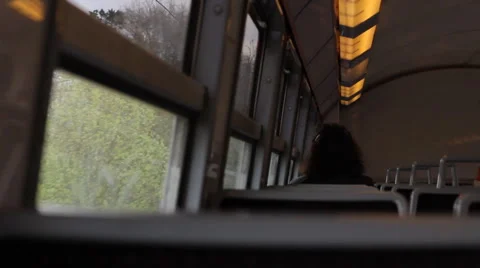 Passengers on the train Stock Footage 4334719