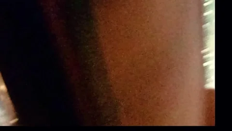 Passenger's view looking out through a wet car windscreen during rain at night Stock Footage 278310045