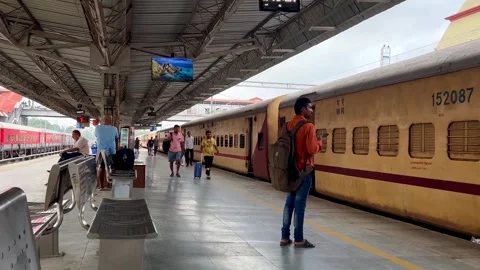 Passengers walk Stock Footage 285834454