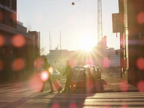 Passengers walking by Video stock 72928693