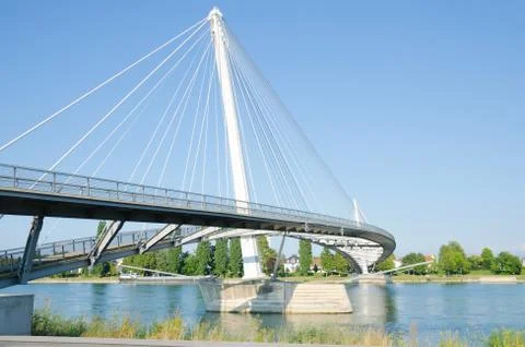 Passerelle Mimram Stock Photos