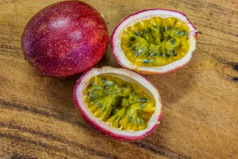 Passiflora foetida fruit Stock Photos