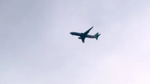 Passing airplane Video stock 134467865