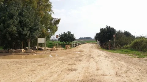 Passing a bridge Stock Footage 125911314