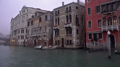 Passing buildings in Venice Stock Footage 156249815