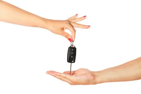 Passing car key isolated Stock Photos