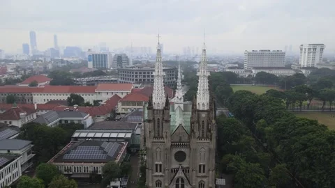 Passing the Church Stock Footage 148301716