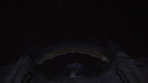 Passing clouds with bright starts at night time. 動画素材 72524369
