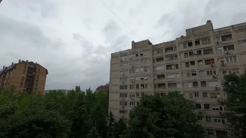 The passing of the cloudy sky time Stock Footage 155706573