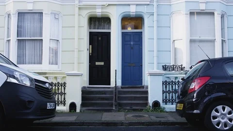 Passing cyclist Stock Footage 120017479