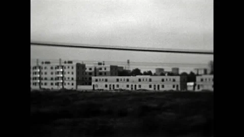 Passing Factories 1937 Stock Footage 203516277