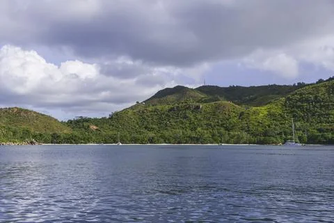 Passing The Famous Anse Lazio Stock Photos