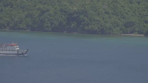 THE PASSING FERRY Stock Footage 276559346