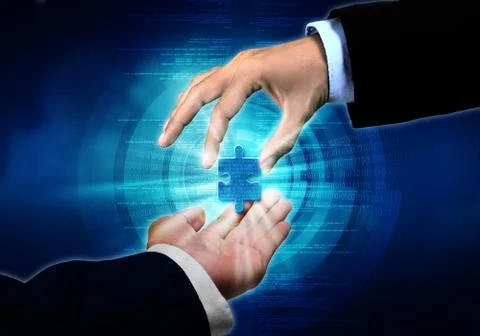 Passing on information Stock Illustration