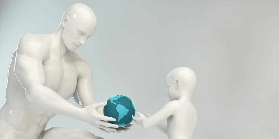 Passing on the Knowledge 스톡 일러스트