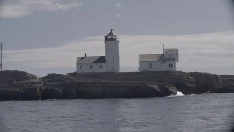 Passing by lighthouse 스톡 동영상 326065188