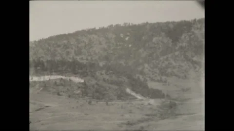 Passing Mountains in Western US Stock Footage 47525366