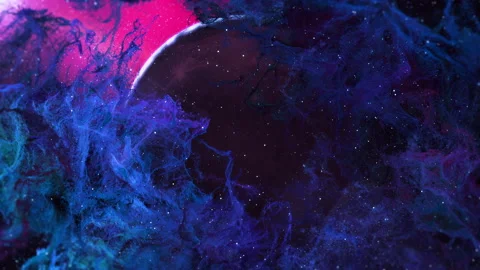 Passing Nebula Tube to the Planet 스톡 동영상 157949032