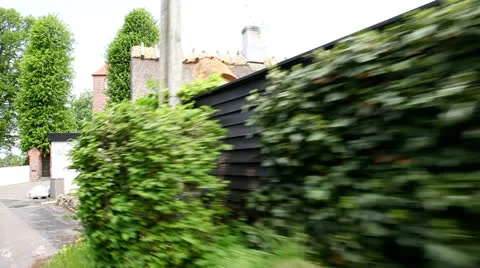 Passing the old village Stock Footage 23728944