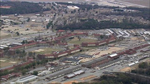 Passing Over Fort Benning Stock Footage 65431343