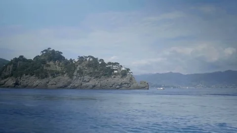 Passing Punta di Portofino - 29,97FPS NTSC Stock Footage