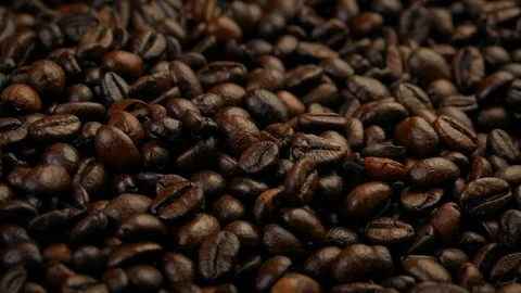 Passing Roasted Coffee Beans Stock Footage 91328241