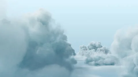 Passing Soft Cloud on Blue Sky Stock Footage 302454978
