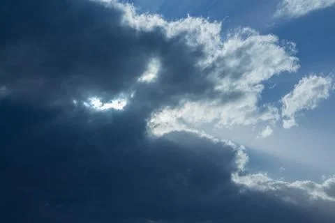 Passing storm clouds Stock Photos