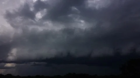 Passing Storm Front Time Lapse (2160p 29.97) Stock Footage 90305404