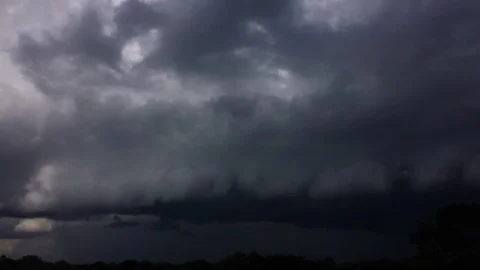 Passing Storm Front Time Lapse (2160p 25fps) Video stock 90305405