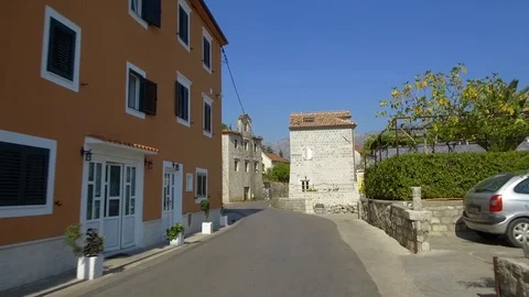 Passing through Bay of Kotor Stock-Footage 86802172