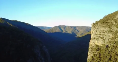 Passing through Canyons with Mountain views Stock Footage 76827330