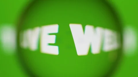 Passing Through A Glass Ball While We Read Terms About Nature On Computer Stock Footage 122575999