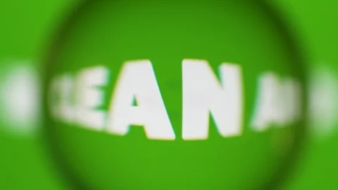 Passing Through A Glass Ball While We Read Terms About Nature On Computer Stock Footage 122576019