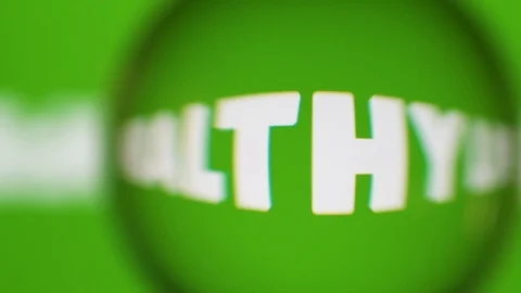 Passing Through A Glass Ball While We Read Terms About Nature On Computer Stock Footage 122576021