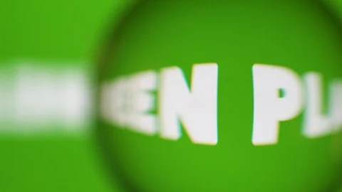 Passing Through A Glass Ball While We Read Terms About Nature On Computer Stock Footage 122576035