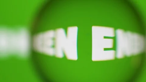 Passing Through A Glass Ball While We Read Terms About Nature On Computer Stock Footage 122576044