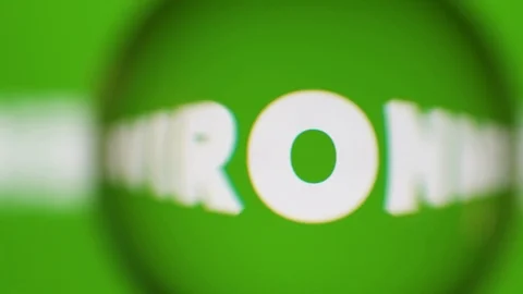 Passing Through A Glass Ball While We Read Terms About Nature On Computer Stock Footage 122576065