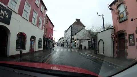 Passing Through A Small Town In Ireland Stock Footage 159189192