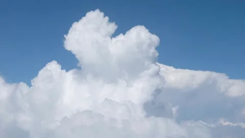 Passing through white clouds, cloud background Stock Footage 318662851